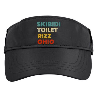 Toilet Rizz Ohio Adult Drive Performance Visor