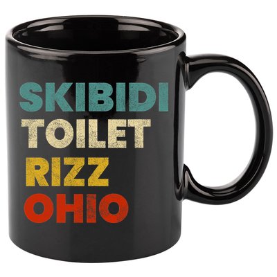Toilet Rizz Ohio 11oz C Handle Ceramic Mug
