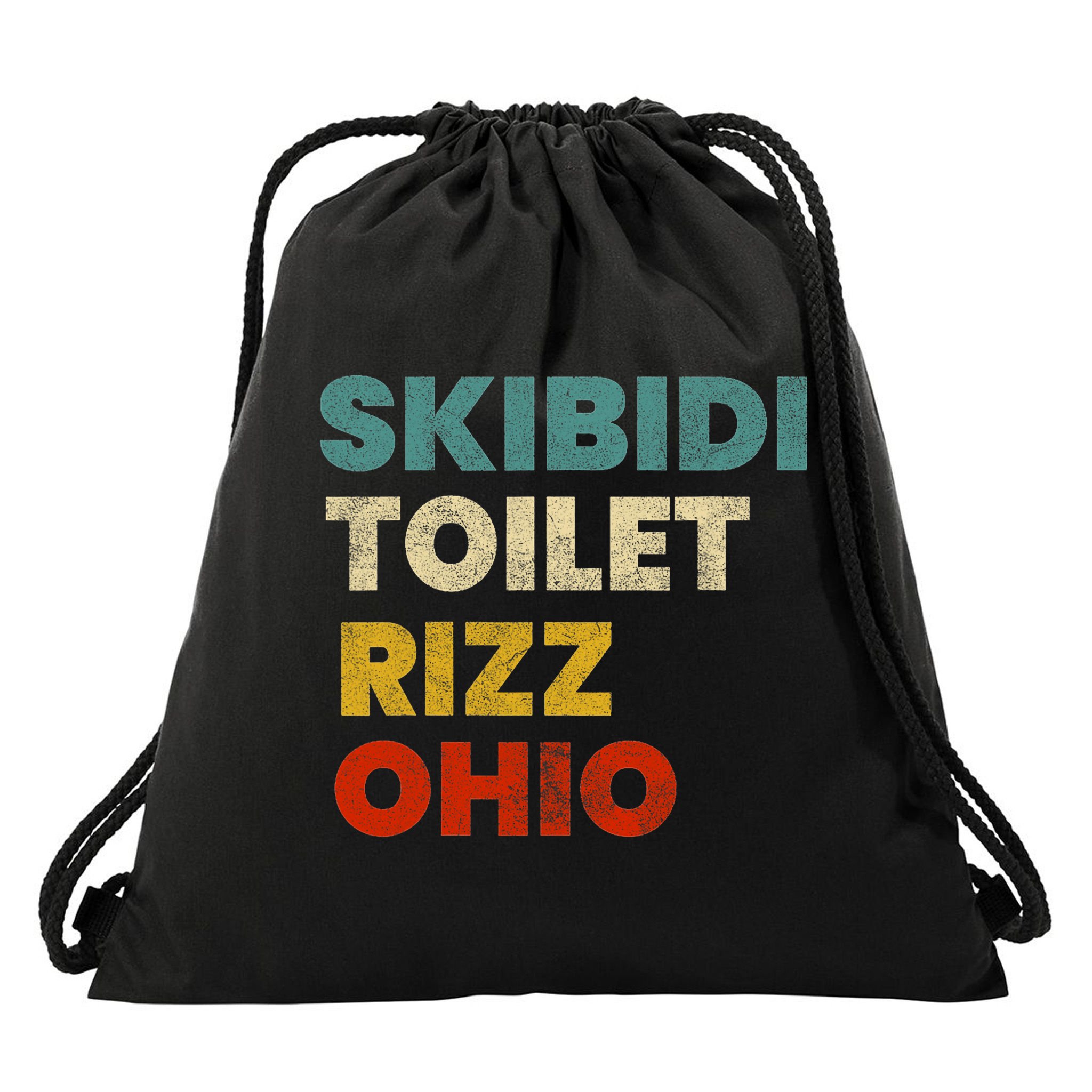 Toilet Rizz Ohio Drawstring Bag