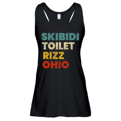 Toilet Rizz Ohio Ladies Essential Flowy Tank