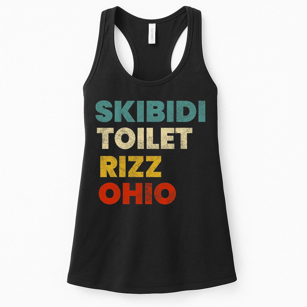 Toilet Rizz Ohio Womens Tank Top