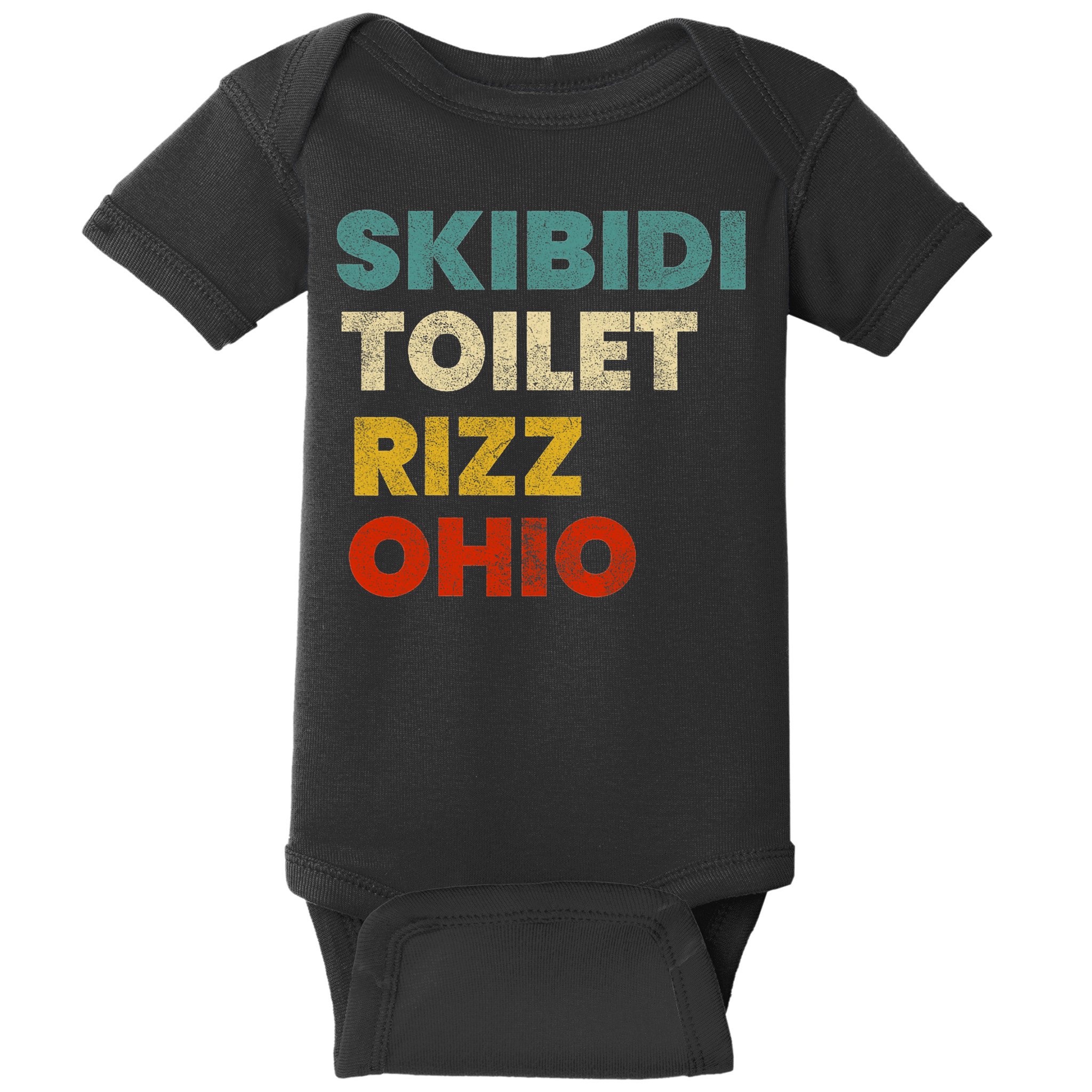Toilet Rizz Ohio Baby Bodysuit