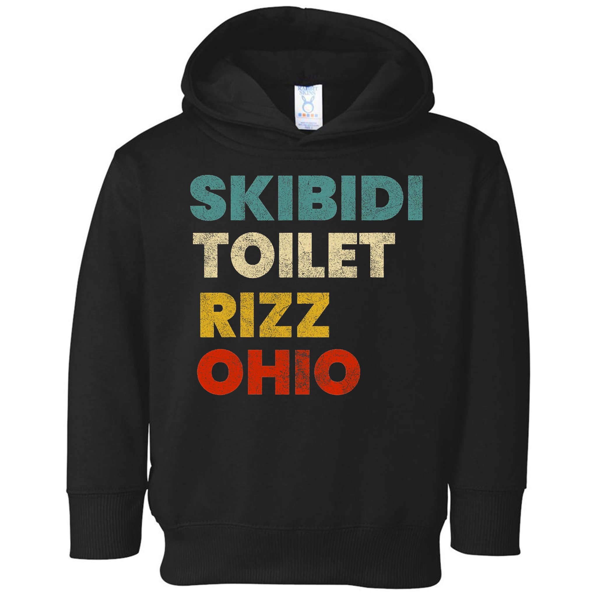 Toilet Rizz Ohio Toddler Hoodie
