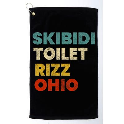 Toilet Rizz Ohio Golf Towel