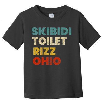 Toilet Rizz Ohio Toddler T-Shirt
