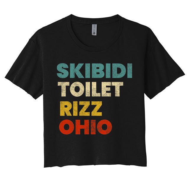 Toilet Rizz Ohio Crop Top