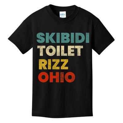 Toilet Rizz Ohio Kids T-Shirt