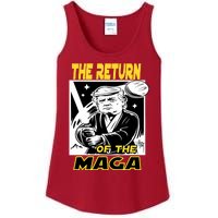 The Return Of The Maga Funny Parody Trump Wins Trump Won 47 Ladies Essential Tank