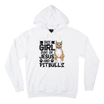 This Runs On Jesus And Pitbulls Christians Gift Hoodie