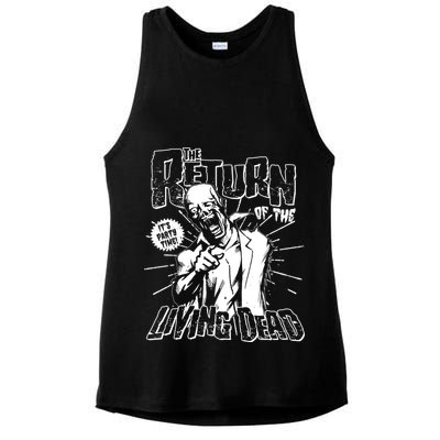 The Return Of The Living Dead It's Zombie Party Time Ladies PosiCharge Tri-Blend Wicking Tank