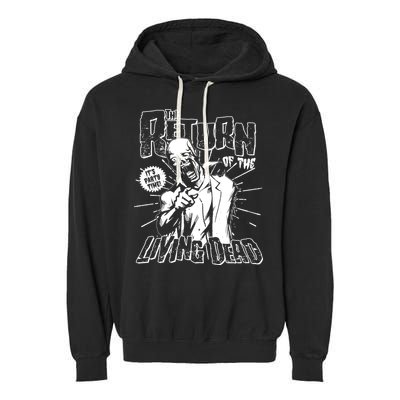 The Return Of The Living Dead It's Zombie Party Time Garment-Dyed Fleece Hoodie