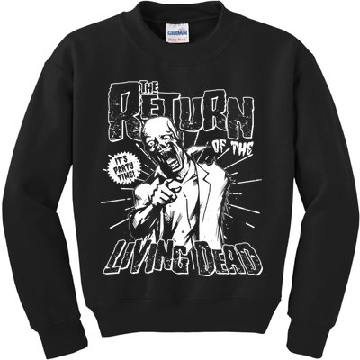 The Return Of The Living Dead It's Zombie Party Time Kids Sweatshirt
