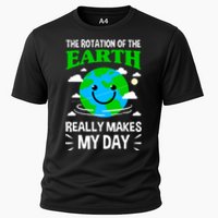 The Rotation Of The Earth Really Makes My Day Science Nerd Cooling Performance Crew T-Shirt