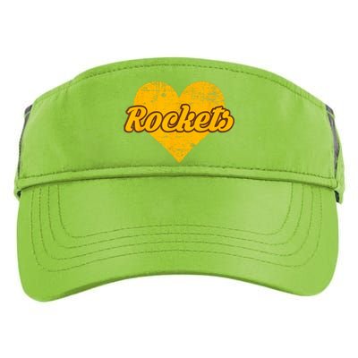 Titusville Rockets Over Heart Adult Drive Performance Visor