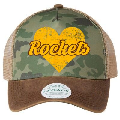 Titusville Rockets Over Heart Legacy Tie Dye Trucker Hat