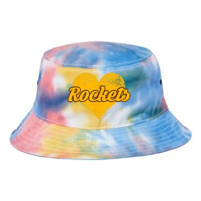 Titusville Rockets Over Heart Tie Dye Newport Bucket Hat