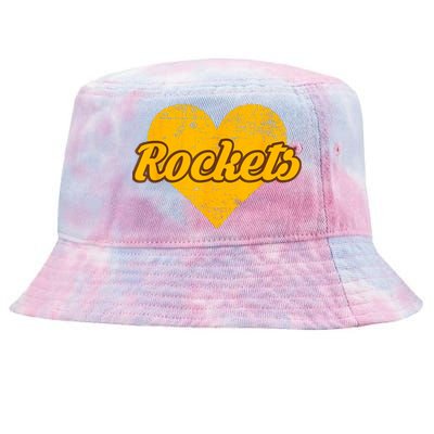 Titusville Rockets Over Heart Tie-Dyed Bucket Hat