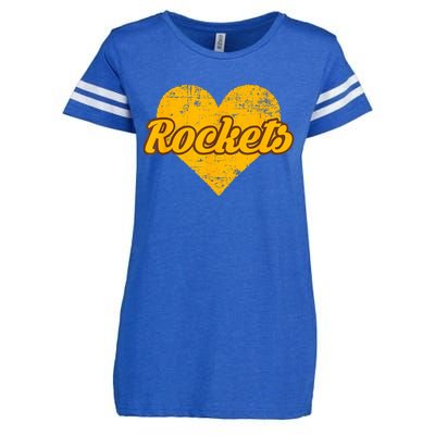 Titusville Rockets Over Heart Enza Ladies Jersey Football T-Shirt