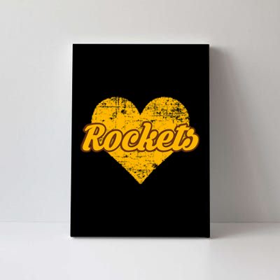 Titusville Rockets Over Heart Canvas