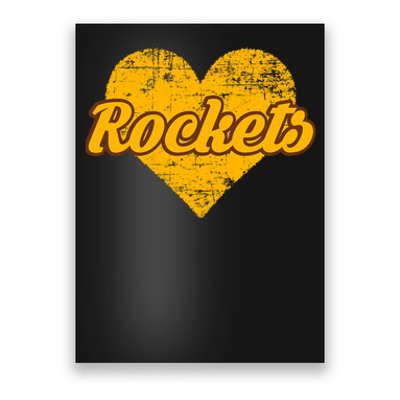 Titusville Rockets Over Heart Poster