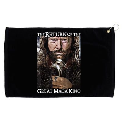 The Return Of The Great Maga King Donald Trump Grommeted Golf Towel