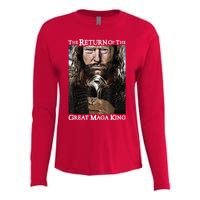 The Return Of The Great Maga King Donald Trump Womens Cotton Relaxed Long Sleeve T-Shirt