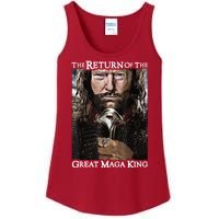 The Return Of The Great Maga King Donald Trump Ladies Essential Tank