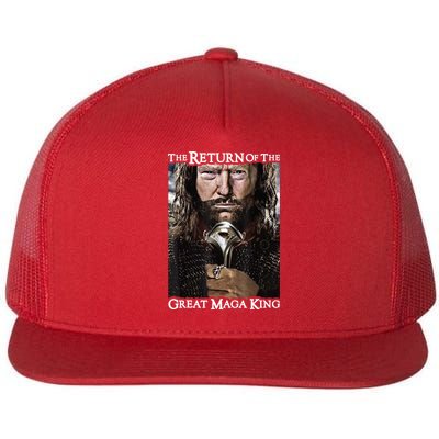 The Return Of The Great Maga King Donald Trump Flatbill Hat