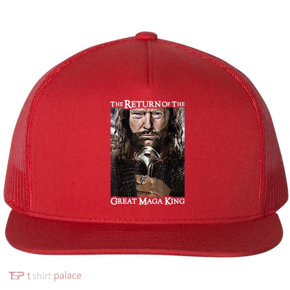 The Return Of The Great Maga King Donald Trump Flatbill Hat