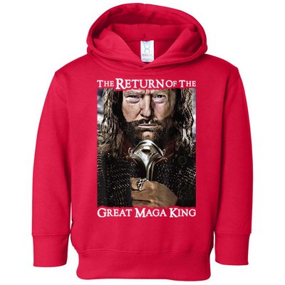 The Return Of The Great Maga King Donald Trump Toddler Hoodie
