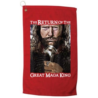 The Return Of The Great Maga King Donald Trump Golf Towel