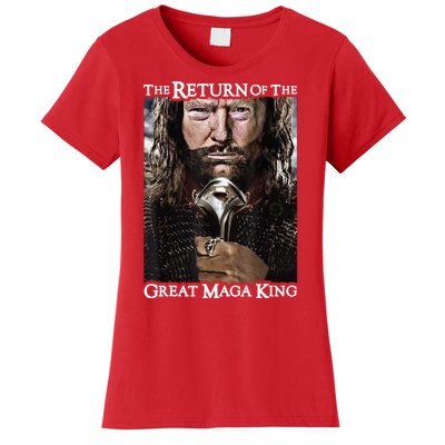 The Return Of The Great Maga King Donald Trump Women's T-Shirt