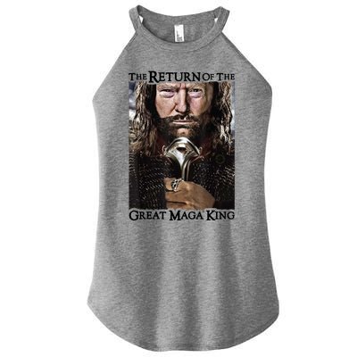 The Return Of The Great Maga King Donald Trump Women's Perfect Tri Rocker Tank