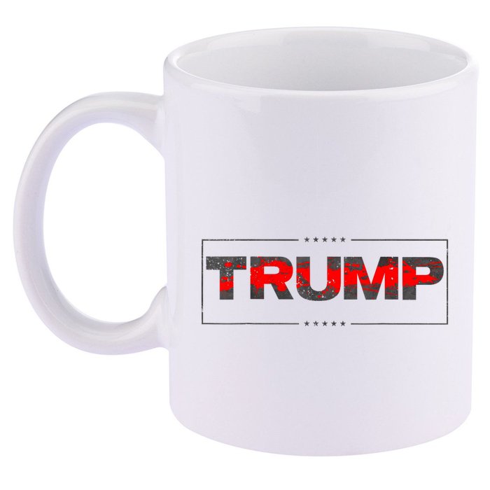 Trump Red Onyx T 11oz C Handle Ceramic Mug