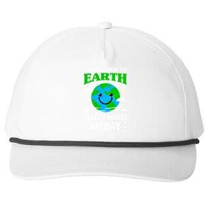 The Rotation Of The Earth Really Makes My Day Science Nerd Gift Snapback Five-Panel Rope Hat