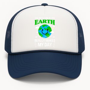 The Rotation Of The Earth Really Makes My Day Science Nerd Gift Trucker Hat