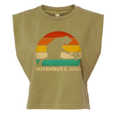 The Revenge Of The Cat November 5 2024 Ladies Cats Kamala Garment-Dyed Women's Muscle Tee