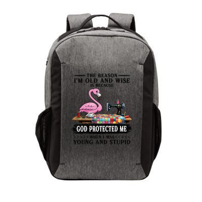 The reason old and wise is because god me when was young Vector Backpack