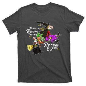 ThereS Room On My Broom For You Too Teacher Halloween T-Shirt