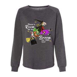 ThereS Room On My Broom For You Too Teacher Halloween Womens California Wash Sweatshirt