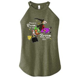 ThereS Room On My Broom For You Too Teacher Halloween Women's Perfect Tri Rocker Tank