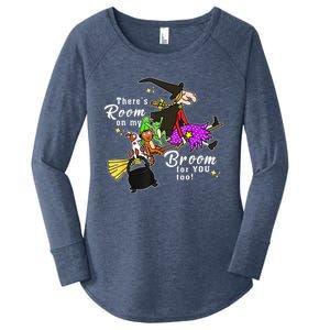 ThereS Room On My Broom For You Too Teacher Halloween Women's Perfect Tri Tunic Long Sleeve Shirt