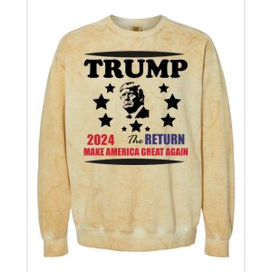 The Return Of Trump Colorblast Crewneck Sweatshirt