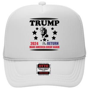 The Return Of Trump High Crown Mesh Back Trucker Hat