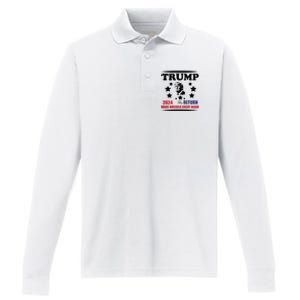 The Return Of Trump Performance Long Sleeve Polo