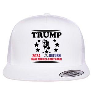 The Return Of Trump Flat Bill Trucker Hat