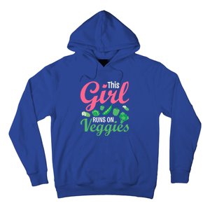 This Runs On Veggies Funny Veganism Vegan Funny Gift Hoodie