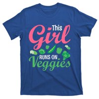 This Runs On Veggies Funny Veganism Vegan Funny Gift T-Shirt