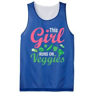 This Runs On Veggies Funny Veganism Vegan Funny Gift Mesh Reversible Basketball Jersey Tank