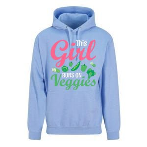 This Runs On Veggies Funny Veganism Vegan Funny Gift Unisex Surf Hoodie